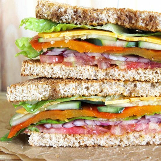 Healthified Super Veggie Hoagie