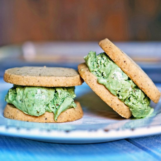 Brown Butter Shortbread Sandwiches