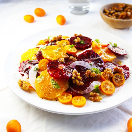 Citrus Salad with fennel & walnuts