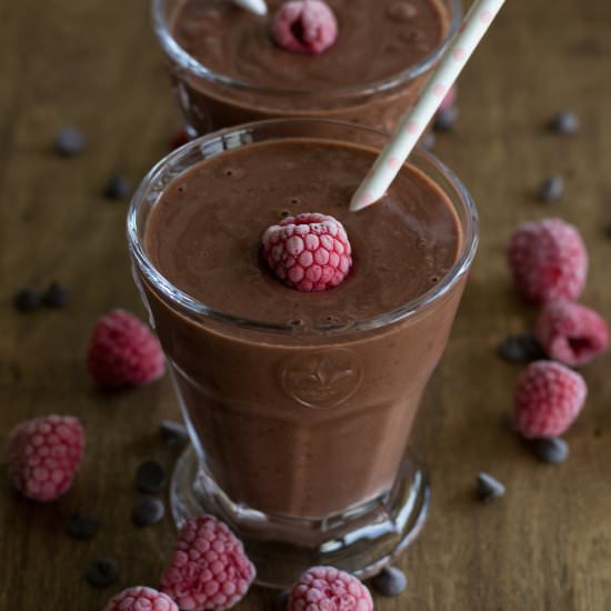 Chocolate Raspberry Smoothie