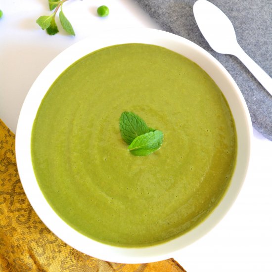 Vegan Mint & Peas Soup