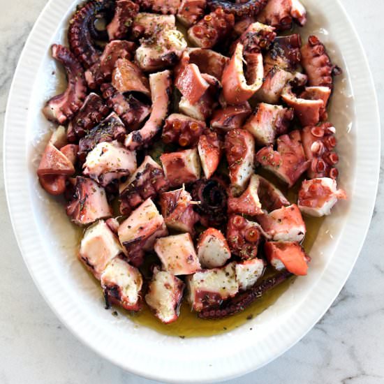 Greek braised octopus