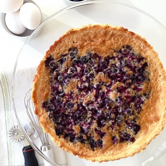 Blueberry Custard Pie