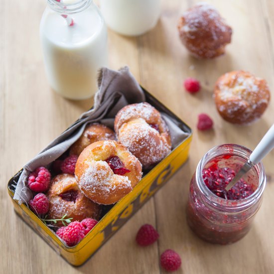 Raspberry and Chili Doughnut