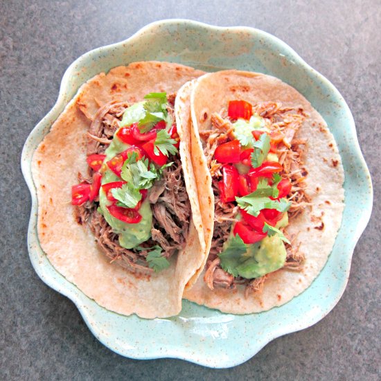 Jerked Sriracha Pulled Pork Tacos