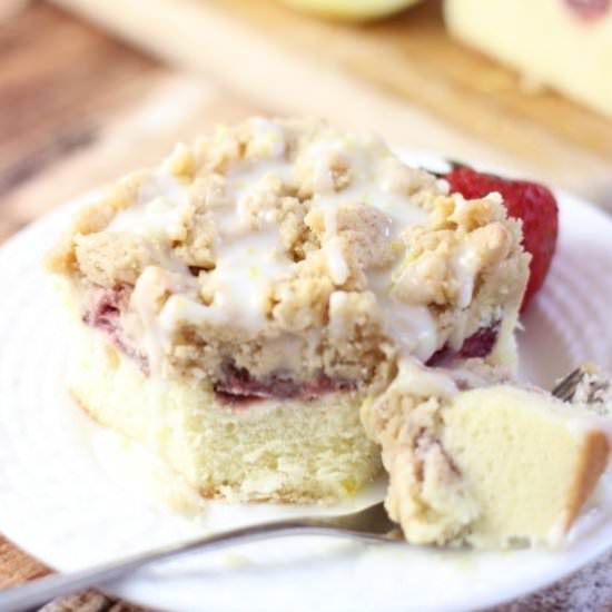 Strawberry Lemonade Coffee Cake