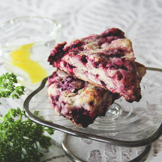 Lemon Blackberry Scones