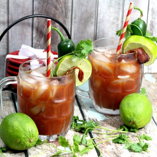 Southwest Bloody Mary with Bacon