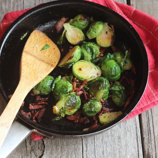 Pan Fried Brussel Sprouts