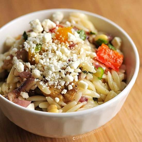 Roasted Vegetable Orzo Salad