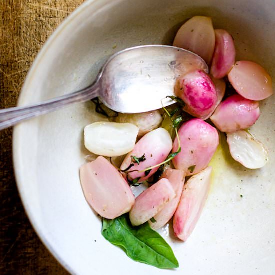 Braised Radishes & Thyme