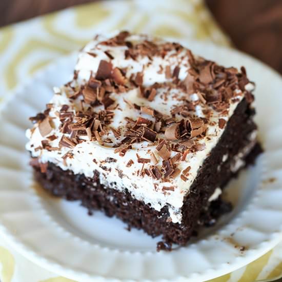 Mudslide Poke Cake