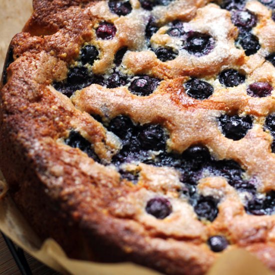 Blueberry Cornmeal Cake