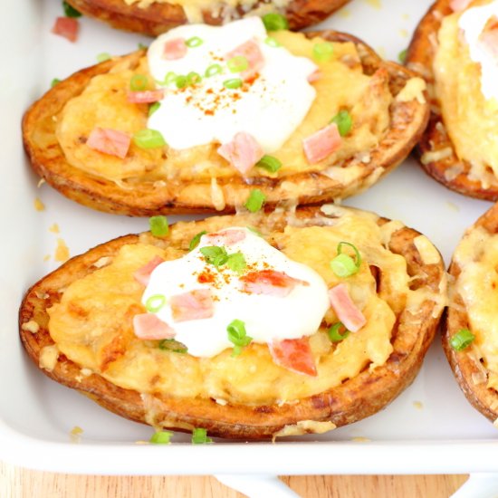 Chipotle Twice-Baked Potato Skins