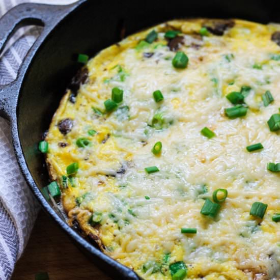 Mushroom Scallion Frittata