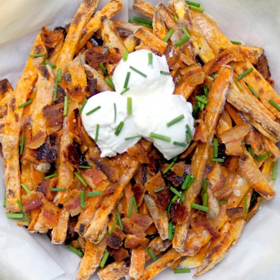 Sweet Potato Brie Fries