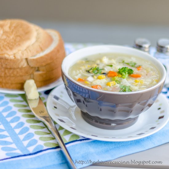 Sweet Corn Vegetable Soup