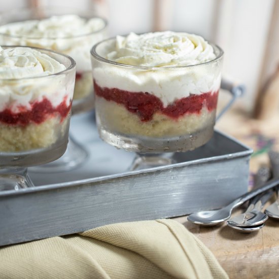 Strawberry Shortcake Trifle