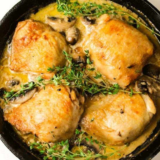 Chicken Thighs Marsala