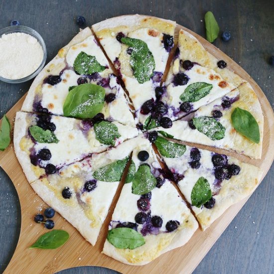 Blueberry Spinach Pizza