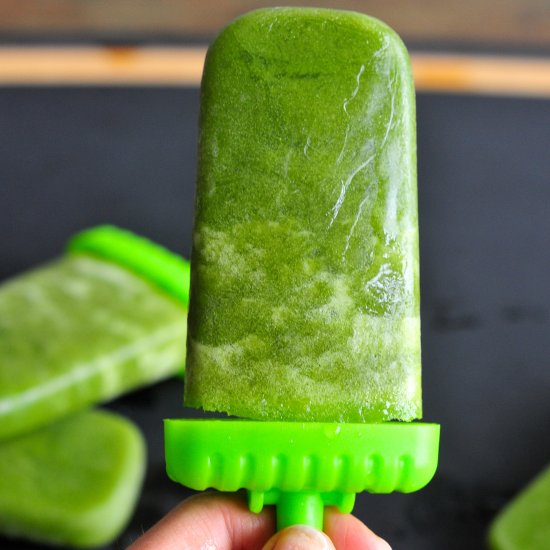 Cucumber Mint Pineapple Popsicles