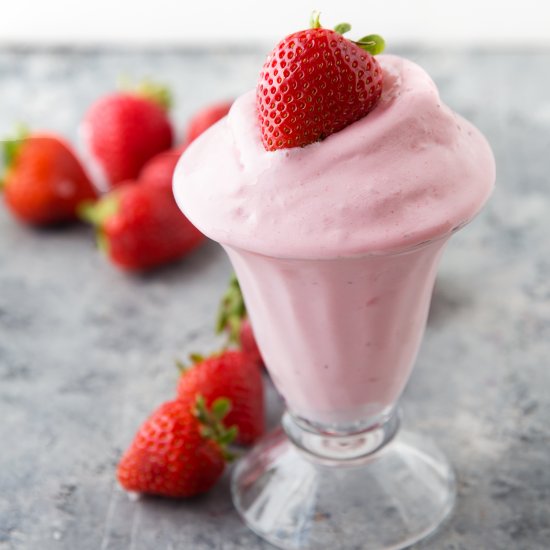 Homemade Strawberry Frosty