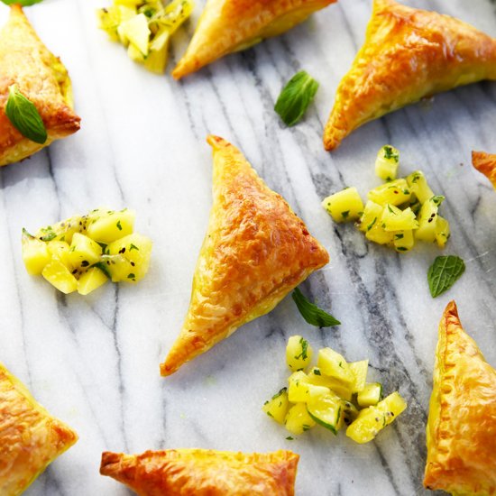 Moroccan Lamb Puff Pastry Triangles