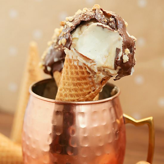 Chocolate Cookie Butter Cones