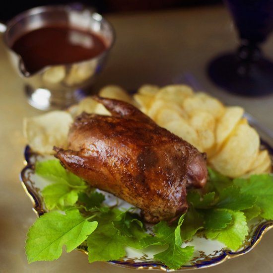 Partridge with Port Wine Sauce