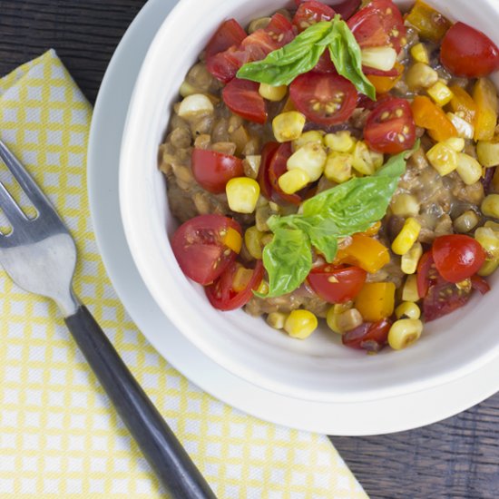 Summer Farro Risotto with Corn