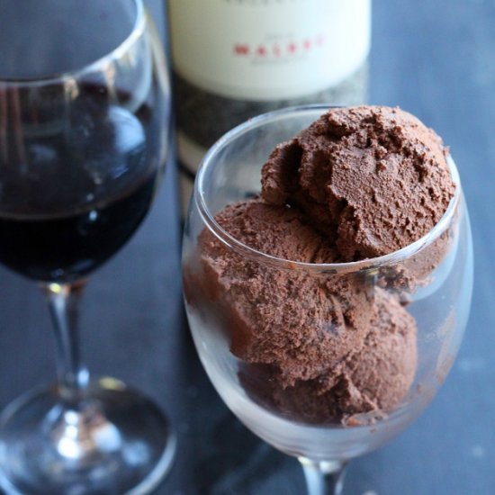 Dark Chocolate & Red Wine Ice Cream