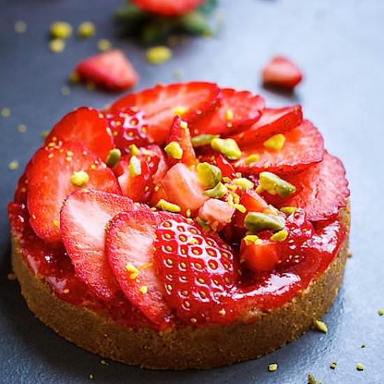 No-Bake Mini Strawberry Tart