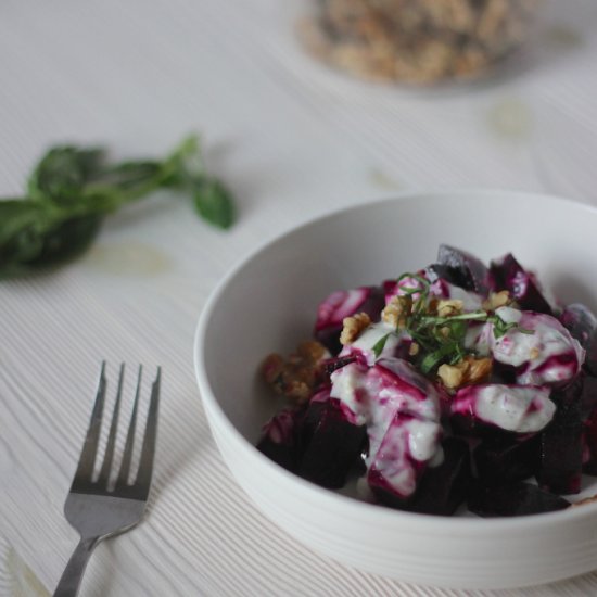 Blue Cheese and Roasted Beet Salad