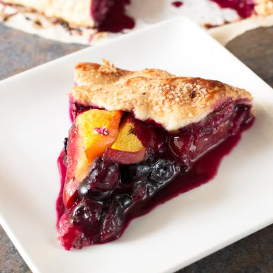 Peach & Blueberry Galette