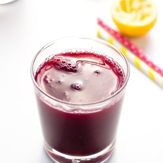 Ginger Blueberry Water Kefir Punch