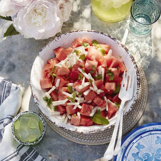 Watermelon Jicama Salad