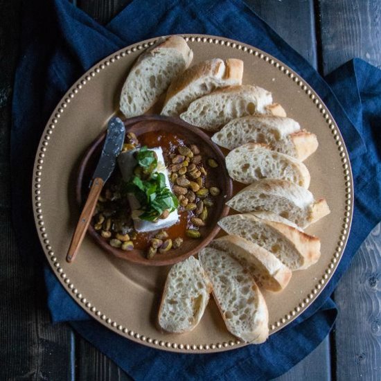 Goat Cheese and Honey Appetizer