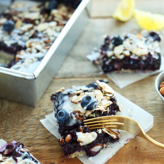 Almond Lemon Blueberry Pie Bars