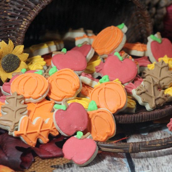 Fall Mini Sugar Cookies