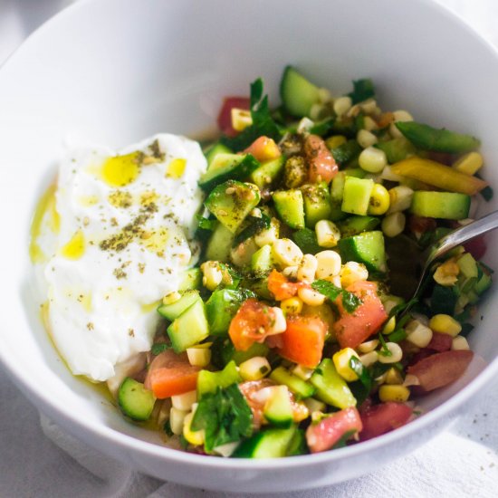 Corn Israeli Salad