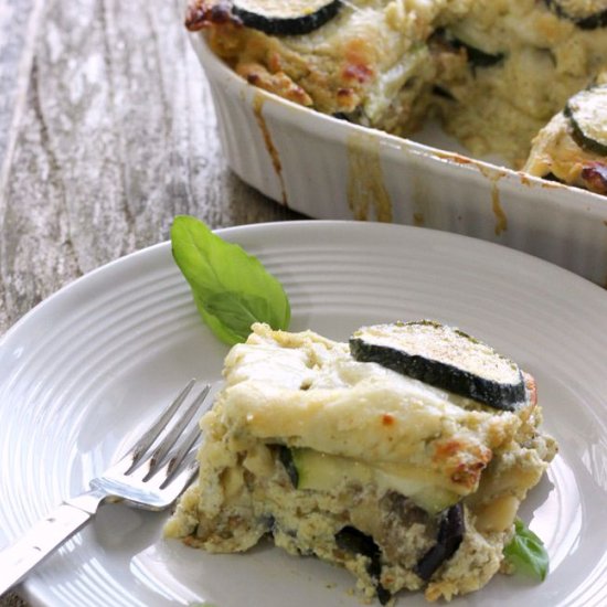 Eggplant Zucchini Lasagna