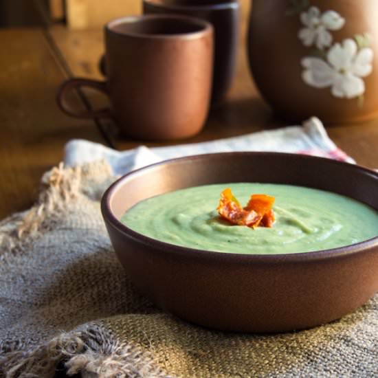 Avocado-Tomatillo-Hatch Chile Soup