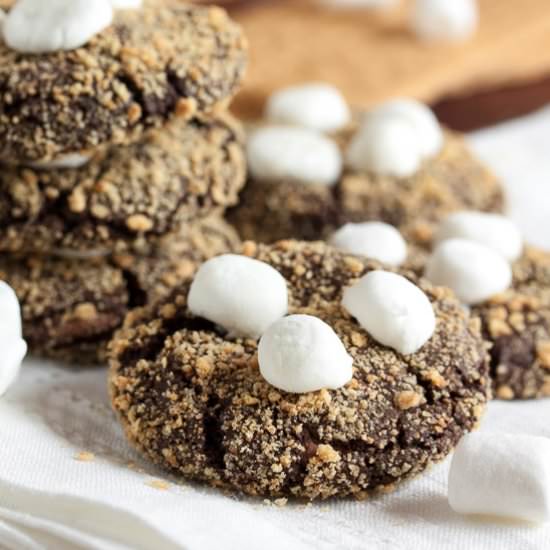 Chocolate S’mores Cookies