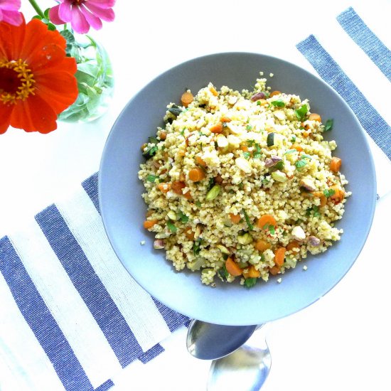 Millet and Carrot Pilaf