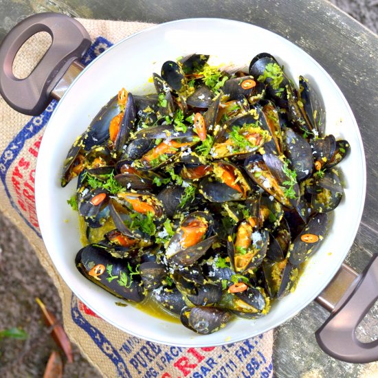 Coconut Masala Mussels