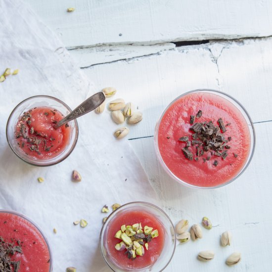 Refreshing Watermelon Pudding