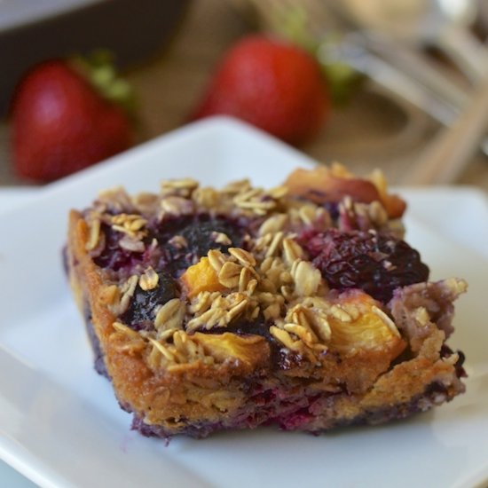 Summer Fruit Baked Oatmeal