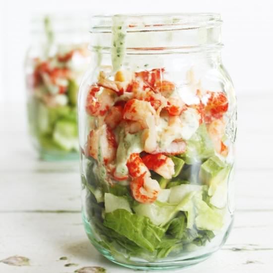 Crayfish Cocktail in a Jar