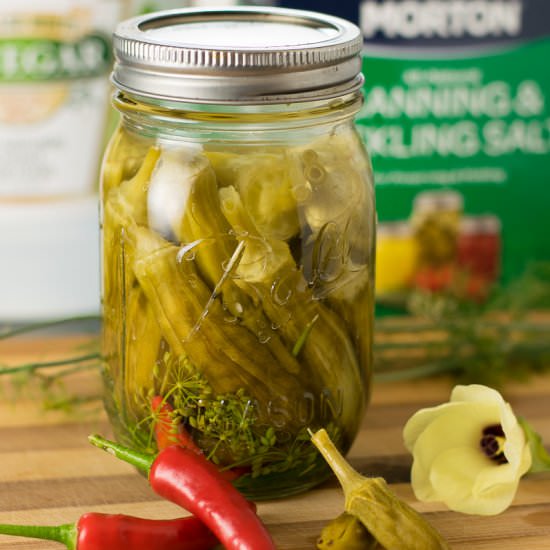 Spicy Dill Pickled Okra