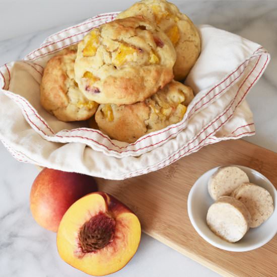 Nectarine Drop Biscuits